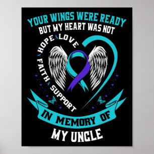 Poster Camisa de Sensibilização Suicida Tio sobrinho Evit