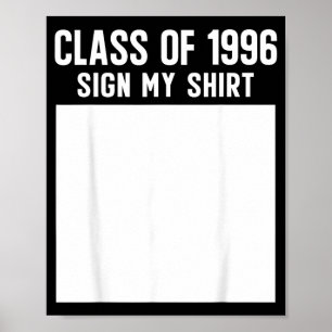 Poster Camisa de Sinal de Reunião da Turma de 1996, Escol