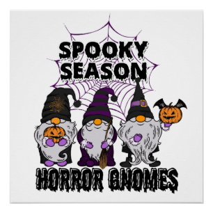Póster Camisa de Spooky  Halloween dos Gnomos