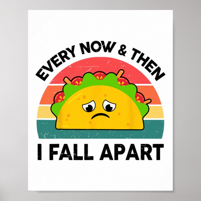 Poster Camisa De Taco De Vez Em Quando Eu Caio (Frente)