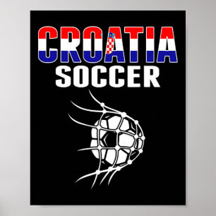 Poster Camisa de Torcedor de Futebol da Croácia - Apoie o