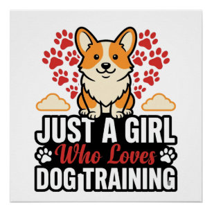 Póster Camisa de Vetor Vintage de Treinamento de Cachorro