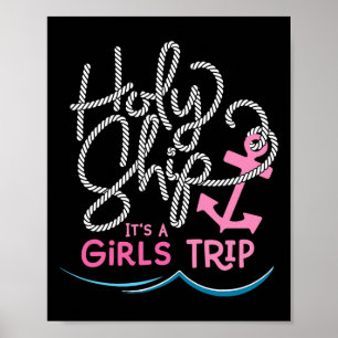 Poster Camisa de Viagem de Navio Sagrado das Meninas Dive