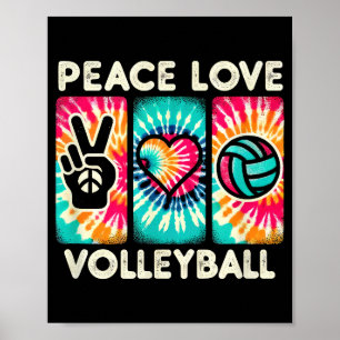 Poster Camisa De Voleibol Para Mulheres Adolescentes Amor