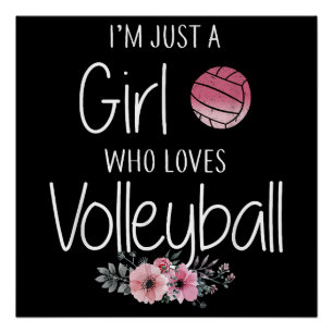 Póster Camisa De Voleibol Para Mulheres Adolescentes Fofo