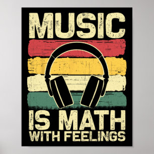 Poster Camisa Divertida de Música para Homens Mulheres Pr