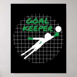 Poster Camisa Divertida de Presente para Goleiro Teme o G