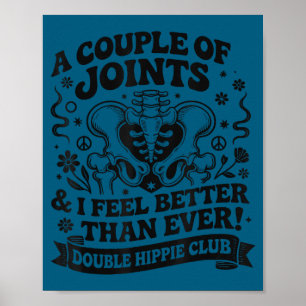 Poster Camisa do clube duplo hippie nova substituição do 