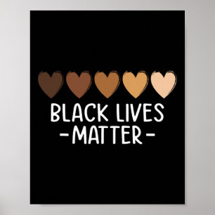 Poster Camisa do Coração do Problema das Vidas Negras - M