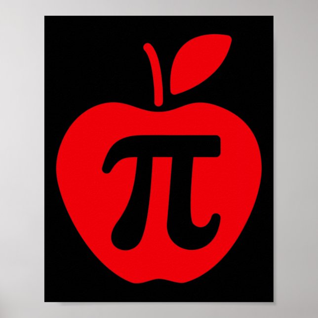 Poster Camisa do dia Pi da Apple (Frente)