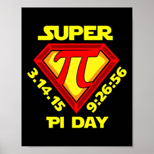 Poster Camisa Do Dia Pi Mulheres Crianças Crianças Profes