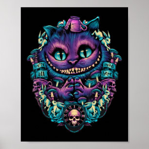 Poster Camisa do Gato de Cheshire Alice no País das Marav