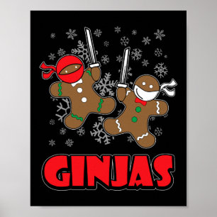 Poster Camisa do Homem de Biscoito de Gengibre - Presente