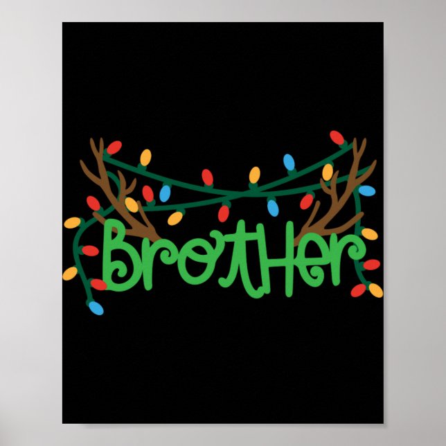 Poster Camisa do Irmão de Chifres de Renas de Natal  (Frente)