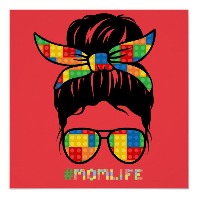 Póster Camisa do Master Builder | Cabeça de Bloco de Cons (Frente)