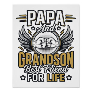 Póster Camisa do Melhor Amigo da Vida do Papai e do Neto