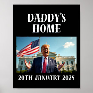 Poster Camisa do Papai Está em Casa Trump, Camisas do Tru