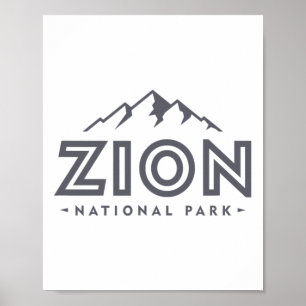 Poster Camisa do Parque Nacional Zion Utah Montanha Mulhe