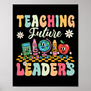 Poster Camisa do Primeiro Dia de Aula Ensinando Futuros L