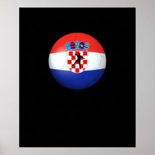 Poster Camisa do Torneio da Bandeira da Croácia de Handeb