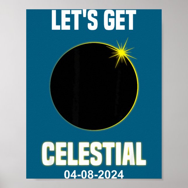 Poster Camisa Eclipse Solar Celestial Eclipse Solar Total (Frente)