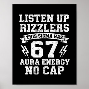 Poster Camisa engraçada 67 Meme Seis Sete