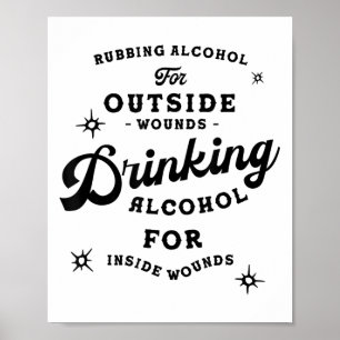 Poster Camisa engraçada citação Nick Miller_ Dizer álcool