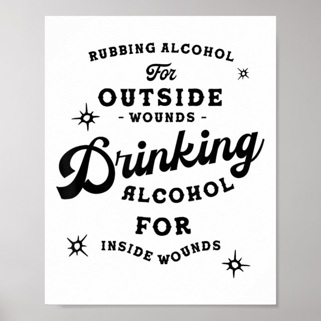 Poster Camisa engraçada citação Nick Miller_ Dizer álcool (Frente)