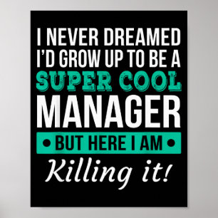 Poster Camisa engraçada de agradecimento ao gerente