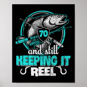 Poster Camisa engraçada de aniversário de 70 anos de pesc