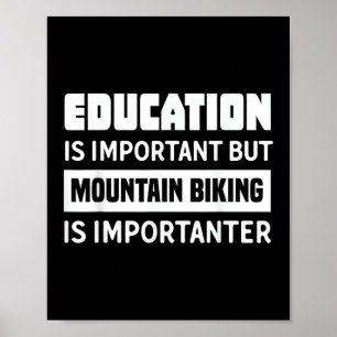 Poster Camisa engraçada de bicicleta de montanha - Bicicl