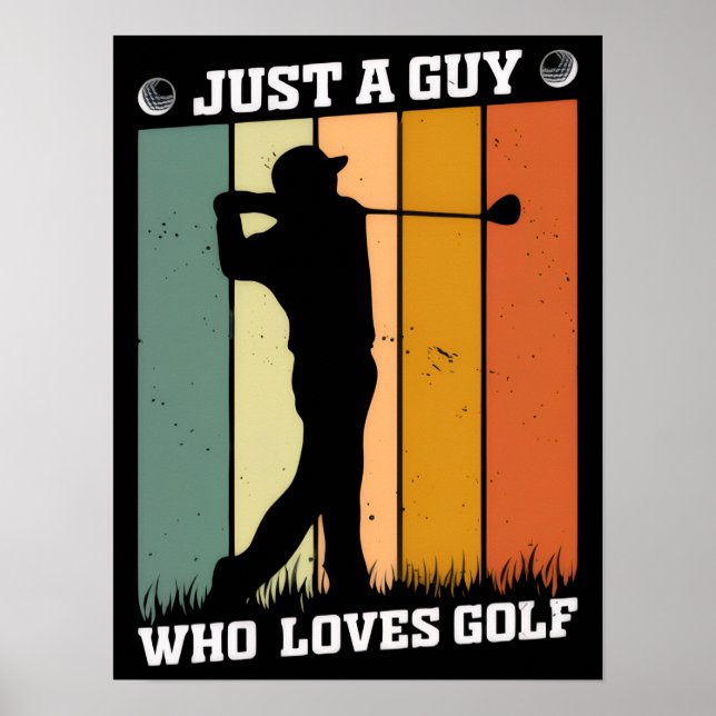 Poster Camisa engraçada de golfe - Saia com estilo e humo (Frente)