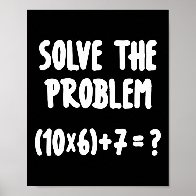 Poster Camisa engraçada de matemática da Brainrot 67 Meme (Frente)