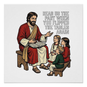 Póster Camisa engraçada de professor religioso vintage co
