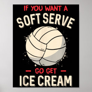 Poster Camisa Engraçada De Voleibol Para Meninas Mulheres