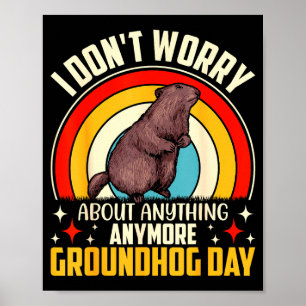 Poster Camisa engraçada do Dia da Marmota para mulheres h