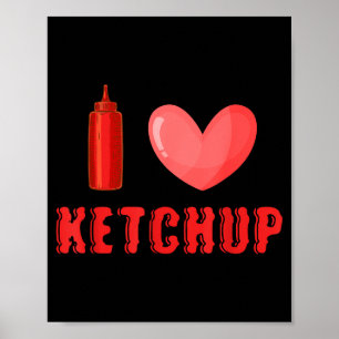 Poster Camisa engraçada do dia dos namorados Eu amo ketch
