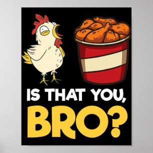 Poster Camisa engraçada do meme do nugget de frango Fast