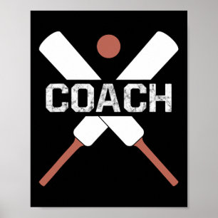 Poster Camisa engraçada do treinador de críquete Melhor p