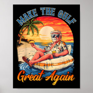 Poster Camisa engraçada do Trump Faça o Golfo Grande Trum