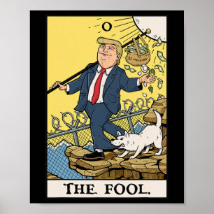 Poster Camisa engraçada do Trump, o Louco, Carta de Tarot
