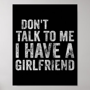 Poster Camisa Engraçada Não fale comigo Eu tenho uma Namo
