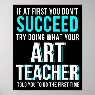 Poster Camisa engraçada para professor de arte - Se à pri