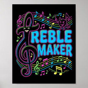 Poster Camisa engraçada Treble Maker Pun musical Coro Nd