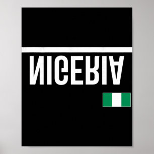 Poster Camisa Esportiva Bandeira da Nigéria