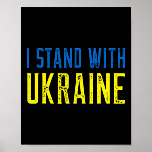 Poster Camisa Eu Apoio a Ucrânia e Rezo Pela Ucrânia