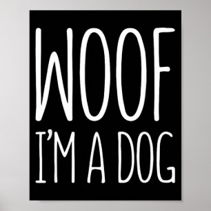Poster Camisa Eu Sou Um Cachorro Homens Mulheres Crianças