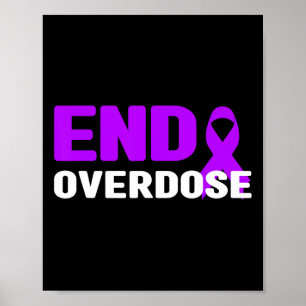 Poster Camisa Fim do Overdose - Conscientização sobre Dep