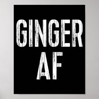 Poster Camisa Ginger Af Irlandês Homens Mulheres Dia de S