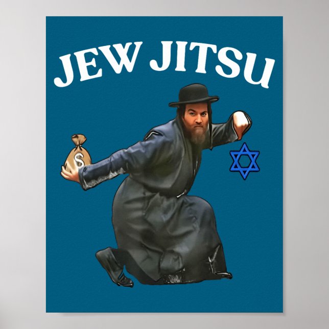 Poster Camisa Jew Jitsu (Frente)